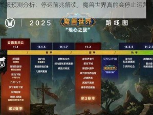 魔兽世界关服预测分析：停运前兆解读，魔兽世界真的会停止运营吗？详情揭晓