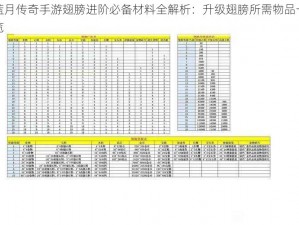 蓝月传奇手游翅膀进阶必备材料全解析：升级翅膀所需物品一览