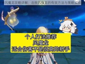 原神风魔龙攻略详解：击败风魔龙的有效方法与策略实战分享