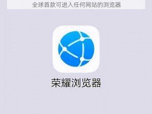 全球首款可进入任何网站的浏览器