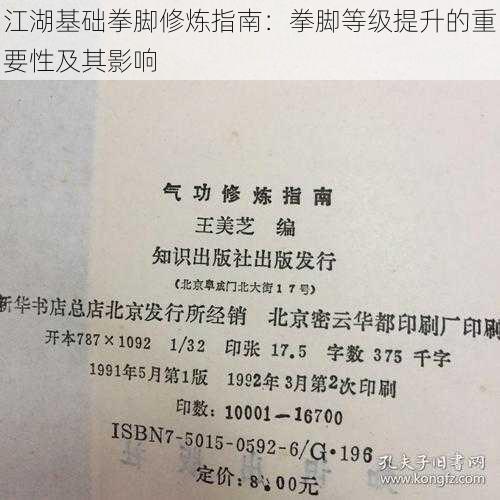 江湖基础拳脚修炼指南：拳脚等级提升的重要性及其影响