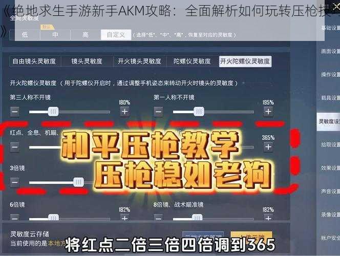 《绝地求生手游新手AKM攻略：全面解析如何玩转压枪技巧》