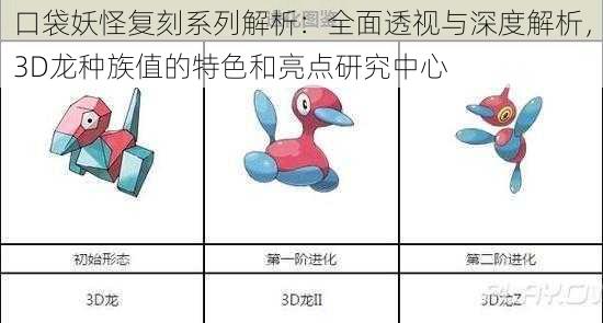 口袋妖怪复刻系列解析：全面透视与深度解析，3D龙种族值的特色和亮点研究中心