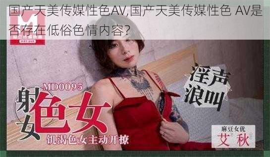 国产天美传媒性色AV,国产天美传媒性色 AV是否存在低俗色情内容？