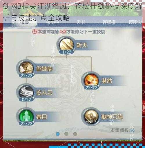 剑网3指尖江湖洛风：苍松挂剑秘技深度解析与技能加点全攻略