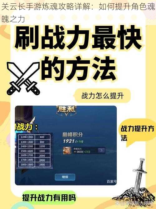 关云长手游炼魂攻略详解：如何提升角色魂魄之力