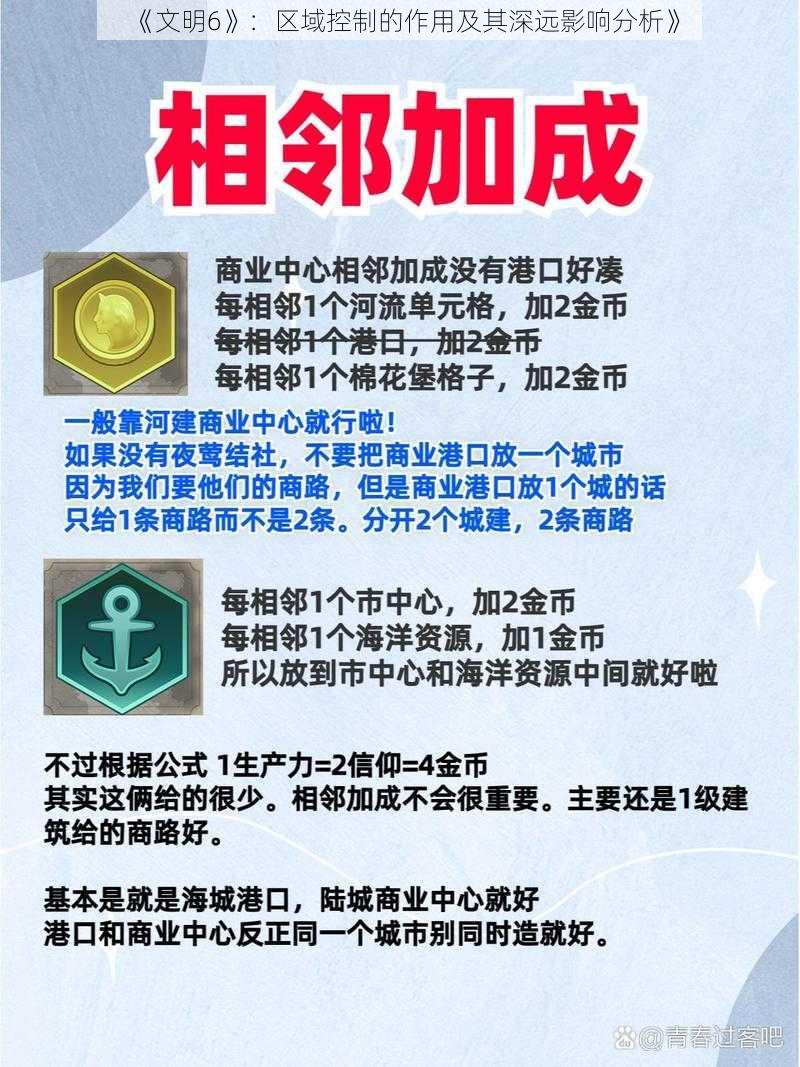 《文明6》：区域控制的作用及其深远影响分析》