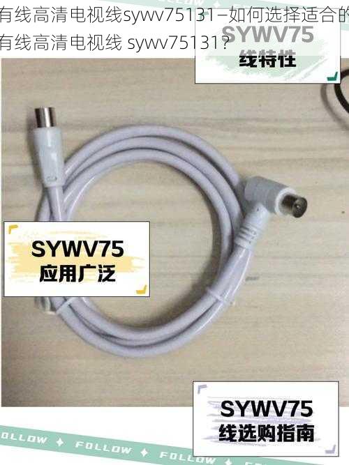 有线高清电视线sywv75131—如何选择适合的有线高清电视线 sywv75131？