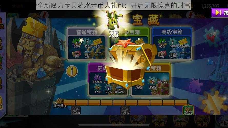 揭秘全新魔力宝贝药水金币大礼包：开启无限惊喜的财富宝箱