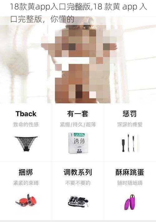 18款黄app入口完整版,18 款黄 app 入口完整版，你懂的