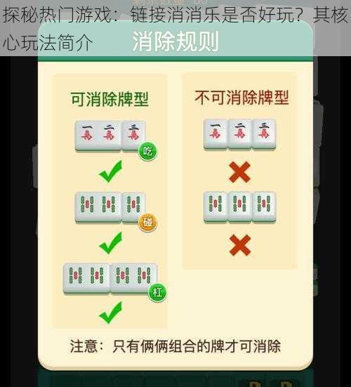 探秘热门游戏：链接消消乐是否好玩？其核心玩法简介