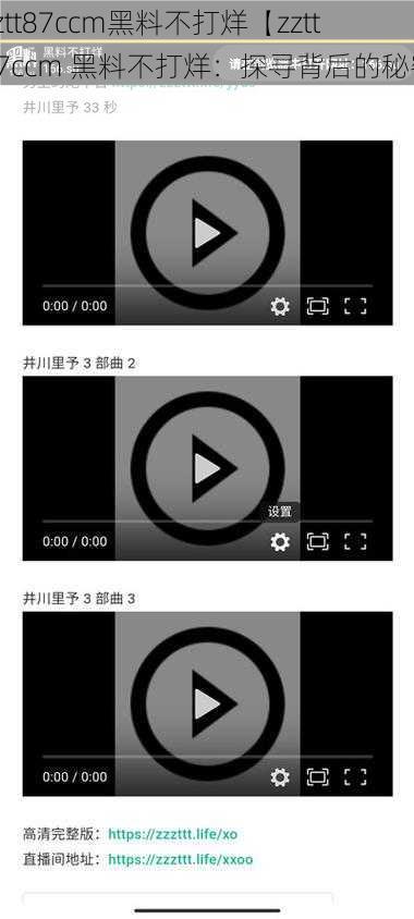 zztt87ccm黑料不打烊【zztt87ccm 黑料不打烊：探寻背后的秘密】