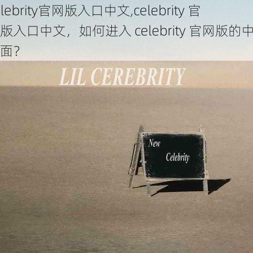 celebrity官网版入口中文,celebrity 官网版入口中文，如何进入 celebrity 官网版的中文页面？